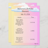 Geburtstagsreise Einladung (Vorne/Hinten)