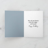 Geburtstagsroboter bügelt Kleidung Karte (Innenseite)