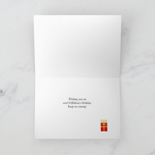 Geburtstagsröhre als Geschenk Karte (Innenseite)