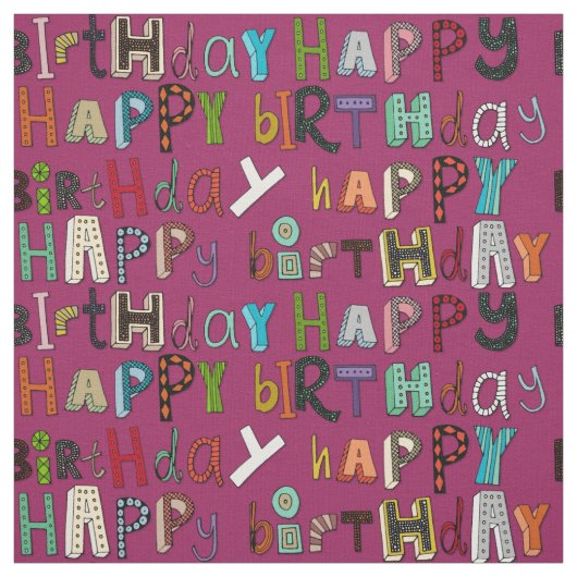 Geburtstagsrosa Stoff (Muster)