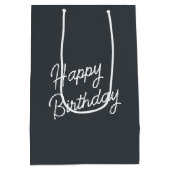 Geburtstagsroter Kardinal in Birkenbaum Mittlere Geschenktüte (Rückseite)