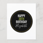 Geburtstagsschablone (Vorderseite)