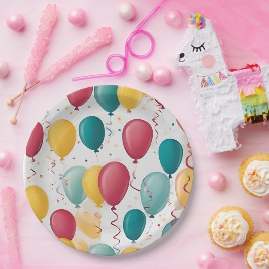 Geburtstagsschild Pappteller (Party)
