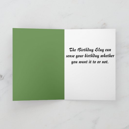 Geburtstagsschlug! Karte (Innenseite)