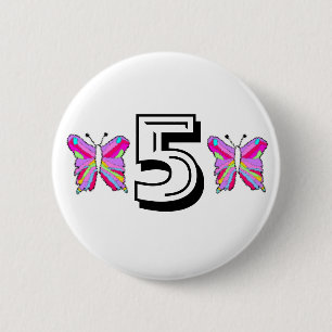 Geburtstagsschmetterling Button