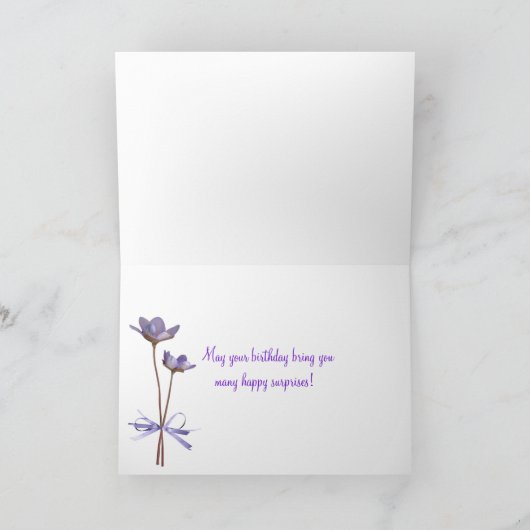 Geburtstagsschmetterling Karte (Innenseite)