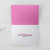 Geburtstagsschmetterlinge auf Weiß Karte (Innenseite)