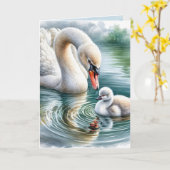 Geburtstagsschwung der Mama mit Cygnet Karte (Gelbe Blume)