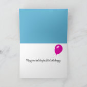 Geburtstagsseagull isst ein Eiskrem Karte (Innenseite)