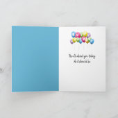 Geburtstagsseagull isst ein Eiskrem Karte (Innenseite)