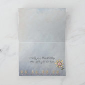 Geburtstagssegmente Blume & Bibelverse Karte (Innenseite)