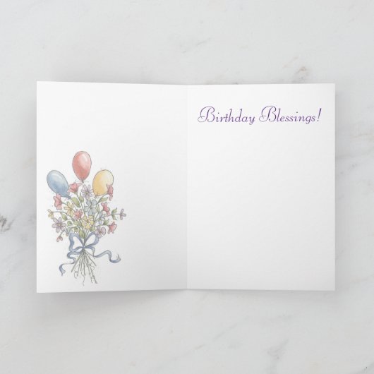 Geburtstagssegmente - Grußkarte Karte (Innenseite)