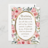 Geburtstagssegmente Inspiration Elegante Blumen Postkarte (Vorne/Hinten)