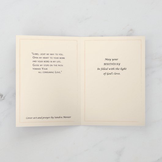 Geburtstagssegmente, religiös karte (Innenseite)