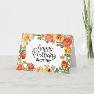 Geburtstagssegnung Der Herr segne dich blutig Karte