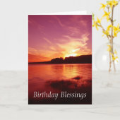 Geburtstagssegnung Karte (Gelbe Blume)