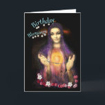 Geburtstagssegnung und ein schöner Sake Karte<br><div class="desc">Katholische Grußkarte der Seligen Madonna mit einem Rosenkranz,  zwischen Blume und ihr Lächeln spricht zu Ihnen einen gesegneten Geburtstag. Sie können die Insider-Nachricht ganz einfach ändern,  wenn Sie möchten,  einfach anpassen.</div>