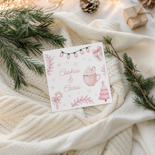 Geburtstagsserviette Cookies & Cocoa Serviette