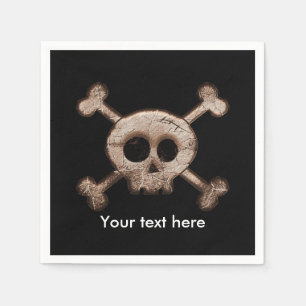 Geburtstagsservietten mit Skull & Bones-Muster Serviette