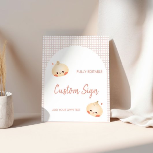 Geburtstagssigne, Dim Sum Birthday Sockelschild