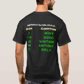 Geburtstagsskala T-Shirt (Rückseite)