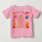 Geburtstagsspektrum Baby T-shirt (Vorderseite)