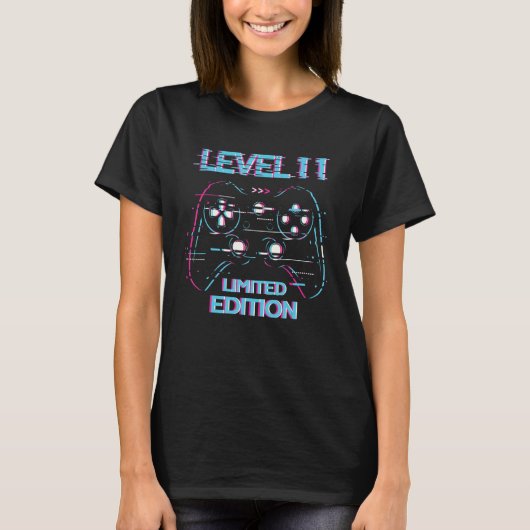 Geburtstagsspiel der Stufe 11 T-Shirt (Vorderseite)