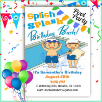 Geburtstagssplitter Slash Birthday Pool Party in
