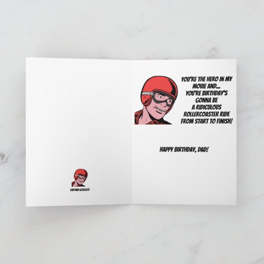 Geburtstagssprecher des Vaters Karte (Innenseite)