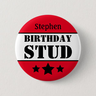 Geburtstagsstar Personalisiert Button