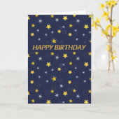 Geburtstagsstars Karte (Gelbe Blume)