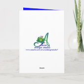 Geburtstagsstern für Mädchen Karte (Rückseite)