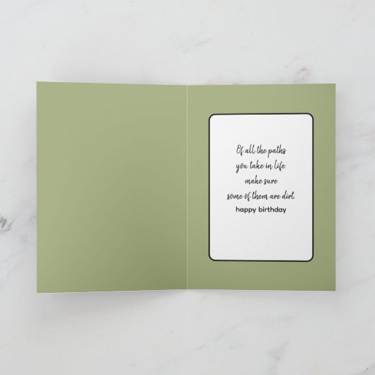 Geburtstagsstrasse im Grünen Karte (Innenseite)