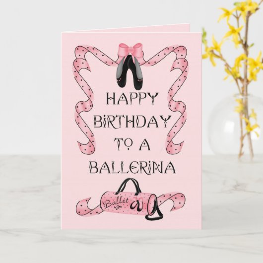 Geburtstagstanz Karte (Gelbe Blume)