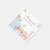 Geburtstagstee Party Personalisiert Serviette (Ecke)