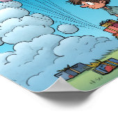Geburtstagsthema, Luftballon, Feier Poster (Ecke)