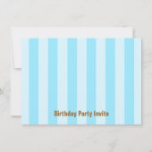 Geburtstagsthema - Niedliche Dinosaurier Einladung (Rückseite)