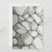 Geburtstagsthema Stone Rock Einladung (Rückseite)