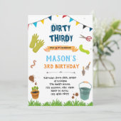 Geburtstagsthema von dreißig einladung (Stehend Vorderseite)