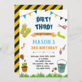 Geburtstagsthema von dreißig einladung (Vorne/Hinten)