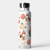 Geburtstagsthermos Hütte - Gemütliche Feierlichkei Trinkflasche (rechts)