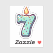 Geburtstagsticker Aufkleber (Blatt)