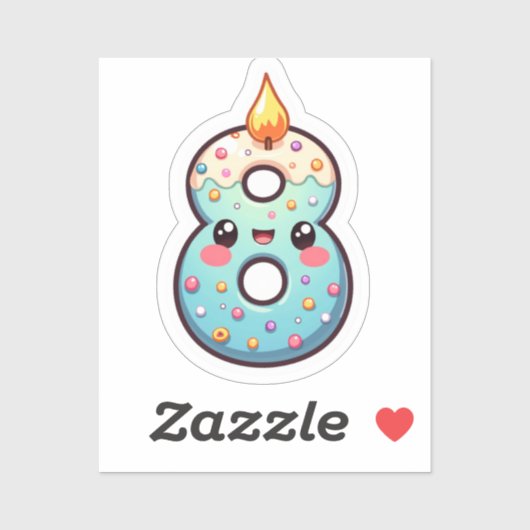 Geburtstagsticker Aufkleber (Blatt)