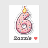 Geburtstagsticker Aufkleber (Blatt)