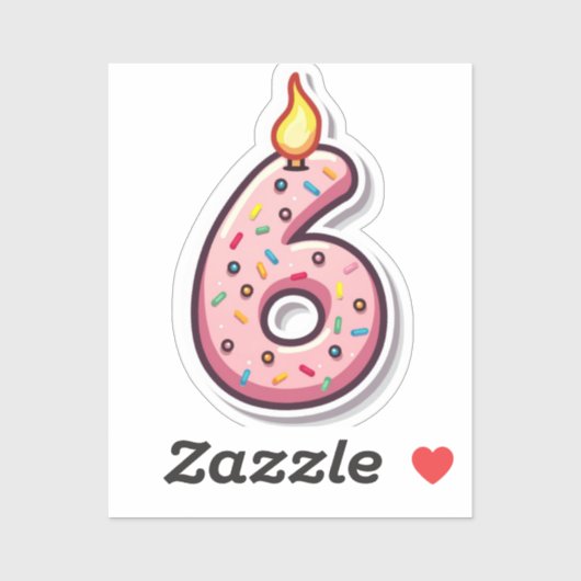 Geburtstagsticker Aufkleber (Blatt)