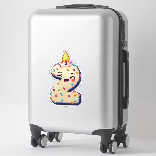 Geburtstagsticker Aufkleber (Koffer)