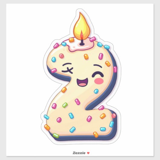 Geburtstagsticker Aufkleber (Blatt)