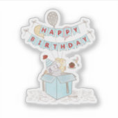 Geburtstagsticker gesegnet aufkleber (Vorderseite)