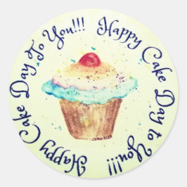 Geburtstagsticker Runder Aufkleber