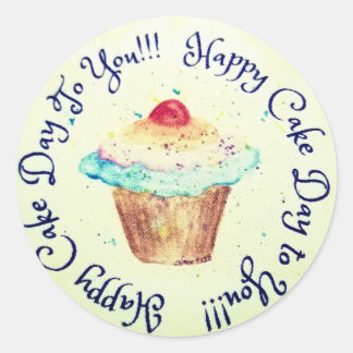 Geburtstagsticker Runder Aufkleber